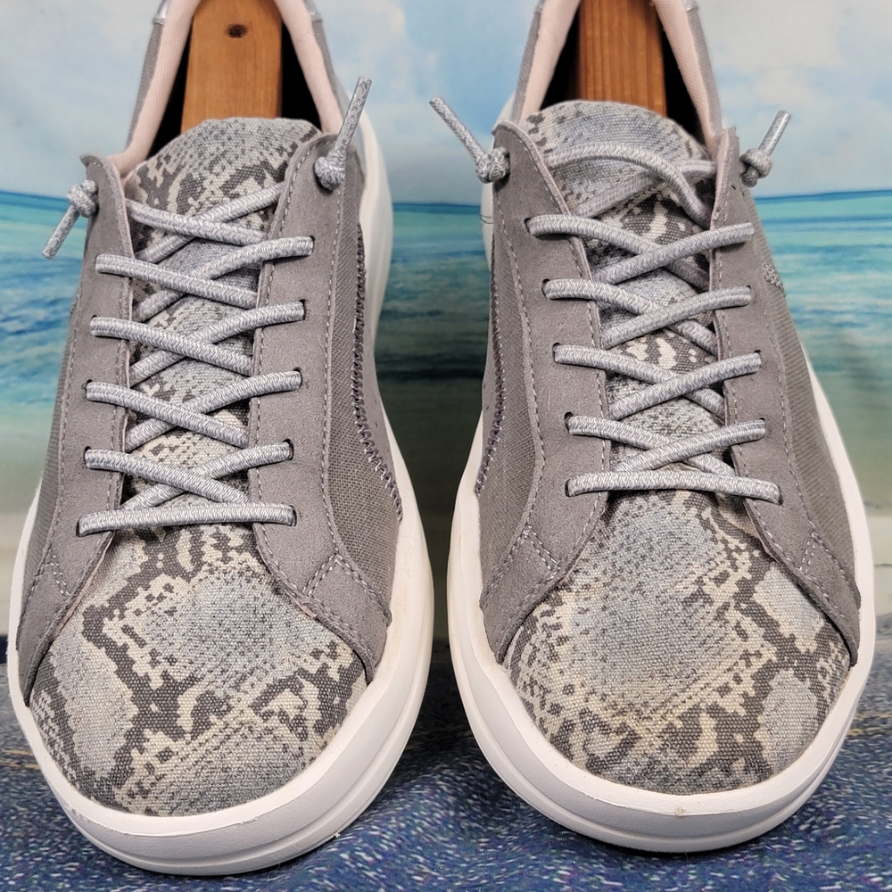 Hey Dude Karina Silver Python Womens 9 - image 4